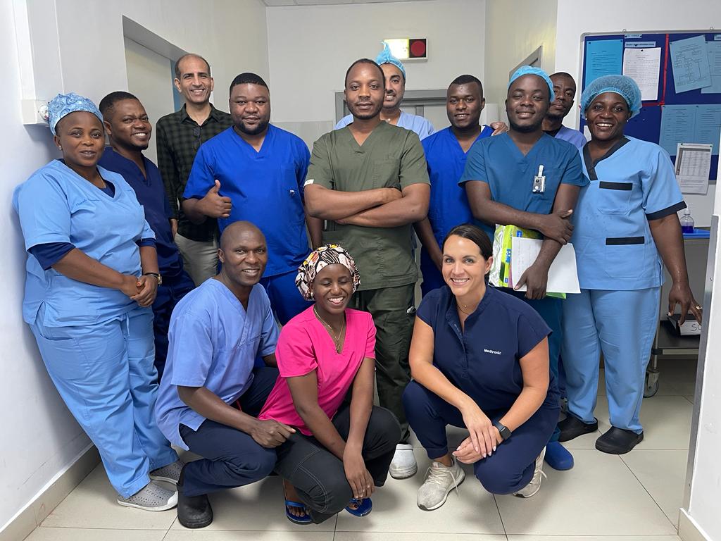 Madaktari Africa returned to Tanzania in July! Here is a a group photo with the cath lab staff, Dr. Gandye, Dr. Singh, Dr. Badhwar, and April Harbert. #Africa  #madaktari #trainforward #Tanzania