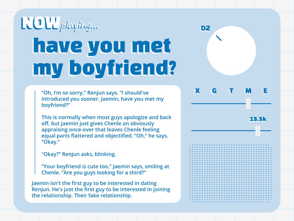 🔊 "have you met my boyfriend?"

🎙️ 15.5k words 
🎚️ m rated
🎛️ self-prompt

📡 ao3.org/works/50091616