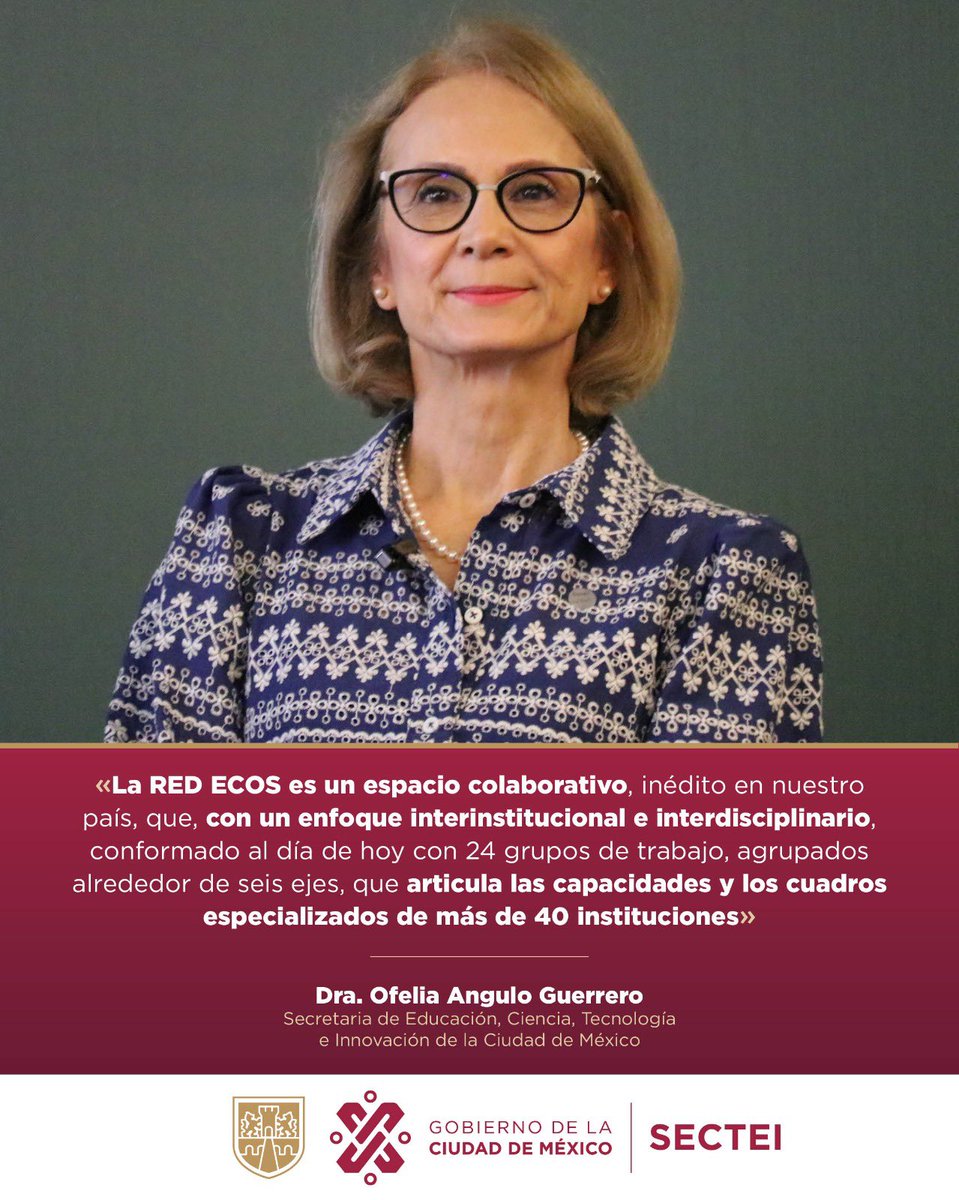 La <a href="/Red_ECOs/">Red ECOs CDMX</a>, de la #SECTEI, promueve la cultura de la colaboración entre sus integrantes, por ejemplo: instituciones de educación superior públicas y particulares, centros de investigación, dependencias gubernamentales, institutos nacionales de salud y asociaciones civiles.