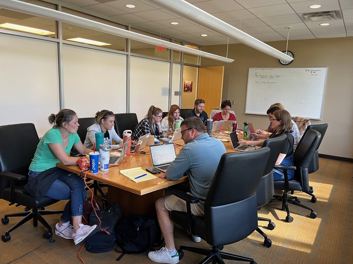 lindsayseelig's tweet image. FPS English II educators worked collaboratively yesterday to restructure their course. They accomplished every task on their agenda and even started their homewood early! Here&apos;s to common student outcomes! #FPSproud #startwiththecrown