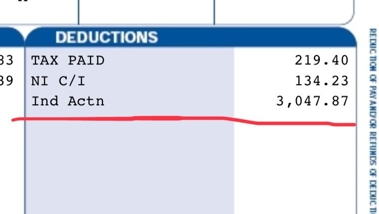 This is the 3rd time this colleague gets this on their payslip, for withholding 13 scripts. Management threatens 2 more payslips like this.

MAB is over, taking this money can't shorten it.
This is not proportionate but punitive; not for the sake of students but to punish staff.
