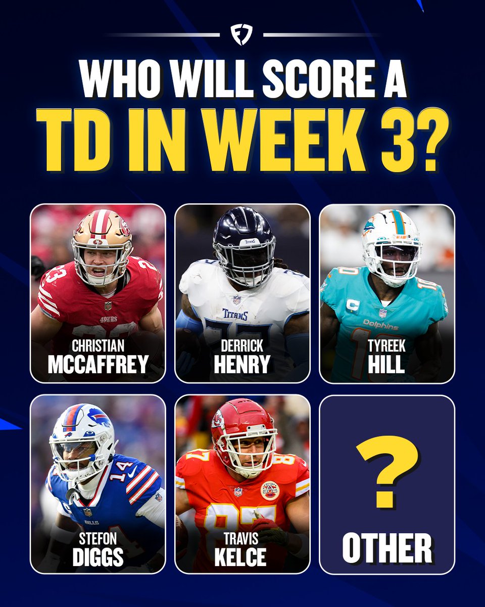 🚨 FANDUEL GIVEAWAY 🚨

Follow these steps for a chance to win $100 in FanDuel DFS credit for NFL season! 💸

① Repost this post
② Follow <a href="/FanDuel/">FanDuel</a>
③ Name a player who will score a TD this week

Five random winners will be selected Sept. 26.

Rules: linktr.ee/FanDuel