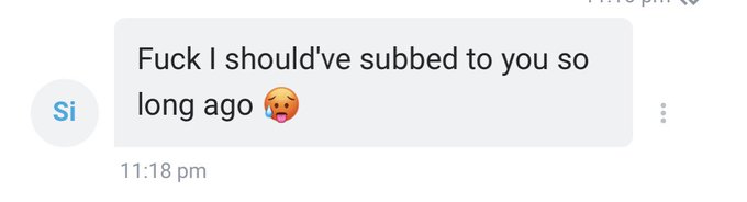 I get so many messages like this 😭 but whyyy what&rsquo;s stopping y&rsquo;all from subbing why you waiting 😤 https://t