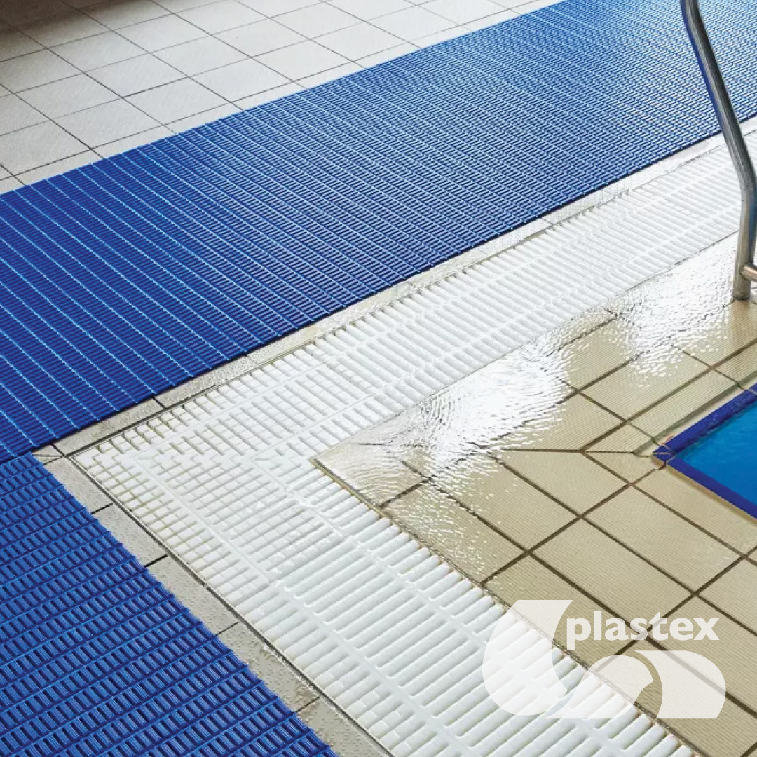 The perfect combination of slip resistance, superior hygiene and comfort underfoot, Plastex matting can be used in a huge range of wet environments, from swimming pools, gyms, recreation centers, to shower rooms and locker rooms. 
bit.ly/3gA4Amx