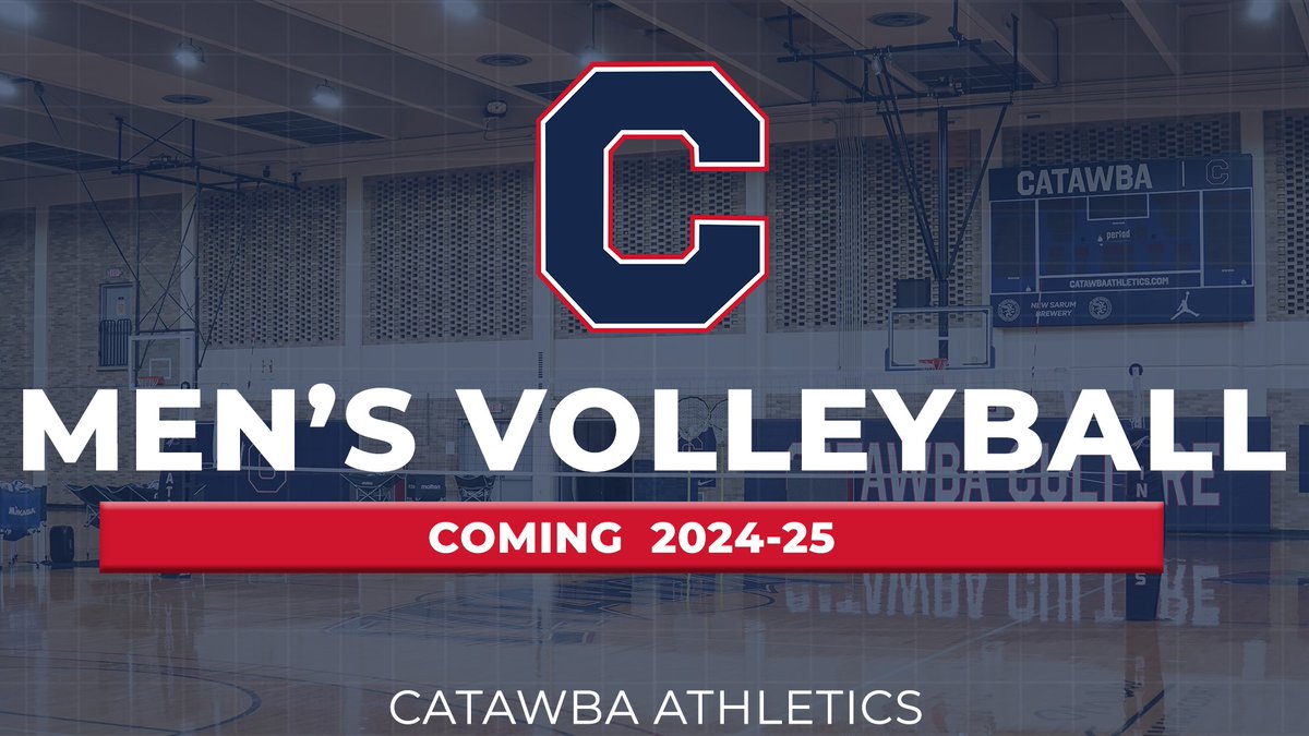 NEWS

Catawba College announces addition of Men's Volleyball as 24th varsity intercollegiate sport.

The program will name a head coach and recruit in 2023-24 before its inaugural season of competition In 2024-25.

Release | bit.ly/3ZtucHl