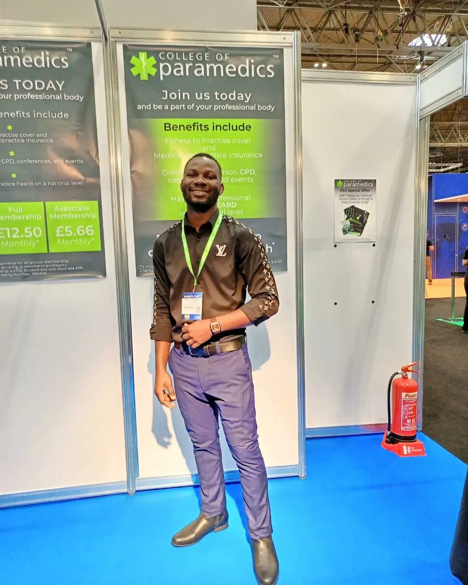okhtimothy's tweet photo. What an amazing time at the emergency service Show at the NEC Birmingham. It's amazing how tech/innovation is shaping the healthcare system for the better.

Couldn't have concluded the show without some CPDs😀, College of Paramedics made that possible.

#EMS #innovation https://t.co/bjQCxkVP5E