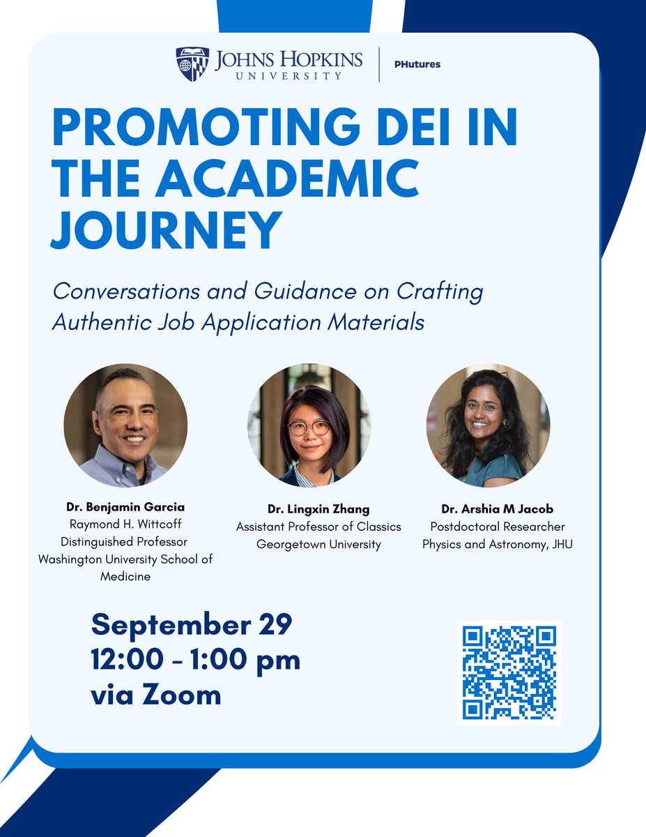 Join us on Sep 29 for a vital discussion on #DEI in academia featuring Dr. Ben Garcia (@garcialabms) and other experts. Learn why DEI matters, and gain expert insights as our panelists share their experiences, in promoting inclusivity in their careers. Register now on handshake.