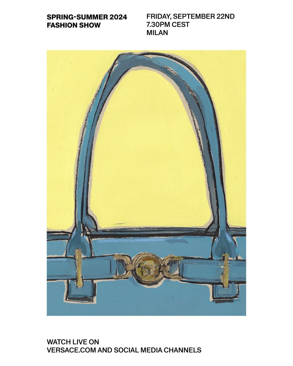 Versace's tweet photo. Artist and fashion illustrator, Jessica Rose Bird, interprets new designs from the upcoming Spring-Summer 2024 fashion show.

Watch the fashion show live on Friday, September 22nd at 7.30PM CEST on https://t.co/3RxPsl4NwR and social media channels.

#VersaceSS24 https://t.co/xKPbcAhwkX