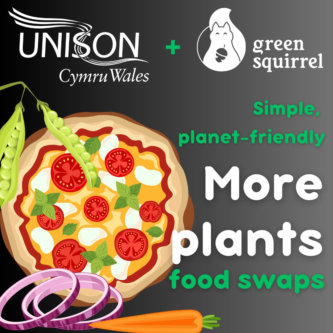 UNISONCymruDysg's tweet photo. In the spirit of #GreenUNISONWeek, we invite you to sign up for our @BeMoreSquirrel workshops!

🥦"More Plants - simple, planet friendly food swaps", is a fun, practical online session all about what we eat and the climate
🕕9/10/23 - 12.30

Register now https://t.co/OfC1o8atoN https://t.co/oE2s4PRMrI