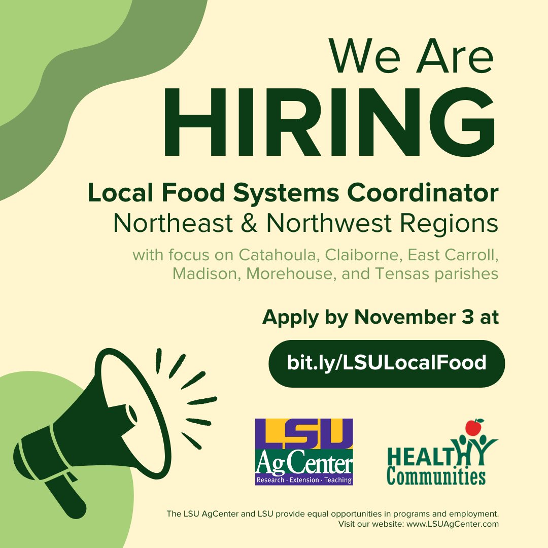 LSU AgCenter Healthy Communities tweet media