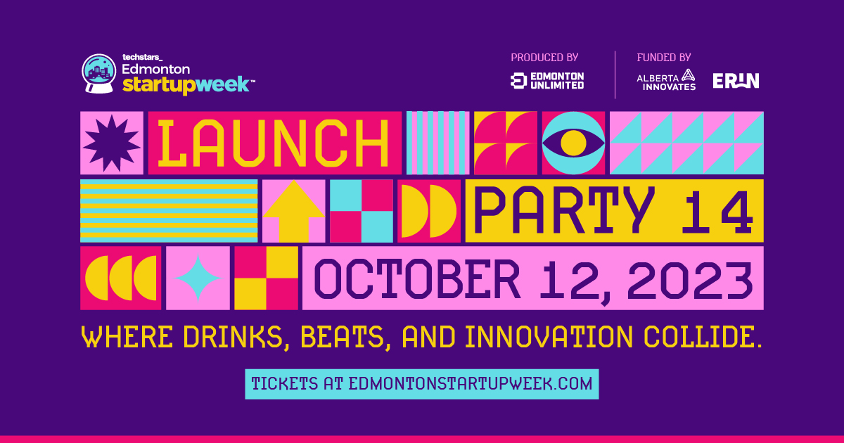 Launch Party tickets are on sale! Join a party designed to celebrate and showcase the rockstar entrepreneurs in our community. Drinks, DJs, and great company all await you at Launch Party. edmontonstartupweek.com