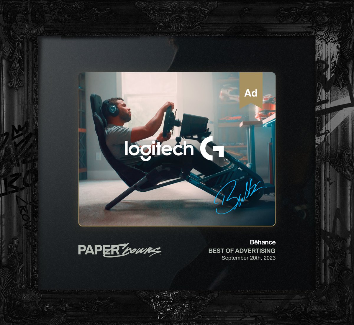 Paper Crowns (@papercrowns) on Twitter photo Honored to announce our recent feature for 'Best of Advertising' on Behance! A big shoutout to the incredible team at <a href="/LogitechG/">Logitech G</a> and the Crowns production teams for the consistent hard work and dedication in continuing the 'Drive To Win' storytelling. Honored to announce our recent feature for 'Best of Advertising' on Behance! A big shoutout to the incredible team at <a href="/LogitechG/">Logitech G</a> and the Crowns production teams for the consistent hard work and dedication in continuing the 'Drive To Win' storytelling.