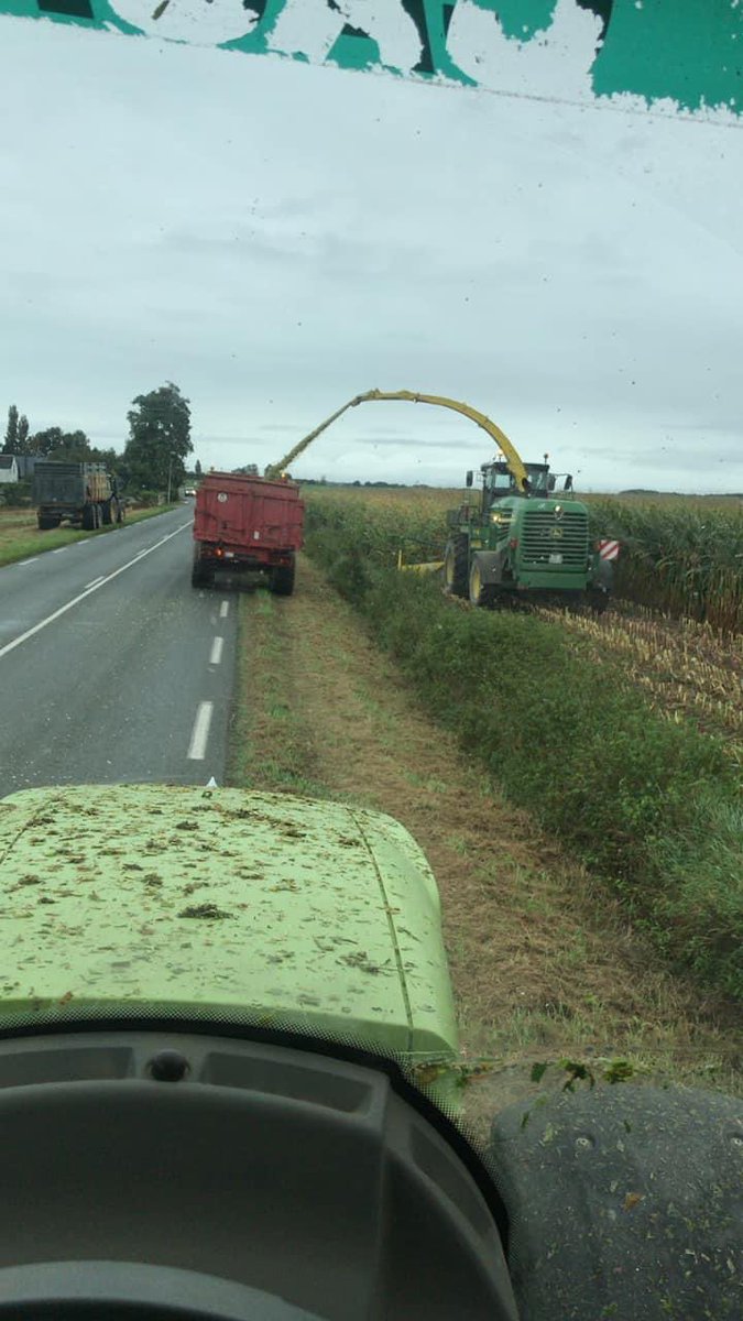 #JeudiPhoto c’est bientôt l’automne et le temps nous le fait bien savoir ! 🌧️

Mais pour l’heure, il faut finir les ensilages de maïs qui permettront de nourrir les bêtes cet hiver 🌽