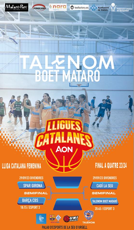 El 29/09🗓 tenim una cita amb la semifinal de #LligatCat, que es podrà seguir a través d'<a href="/esport3/">Esport3</a>. Estem a punt! 👏👏💪#vivimelbàsquet🧡🤍💙 #canteradevalors✋🏽🏀
