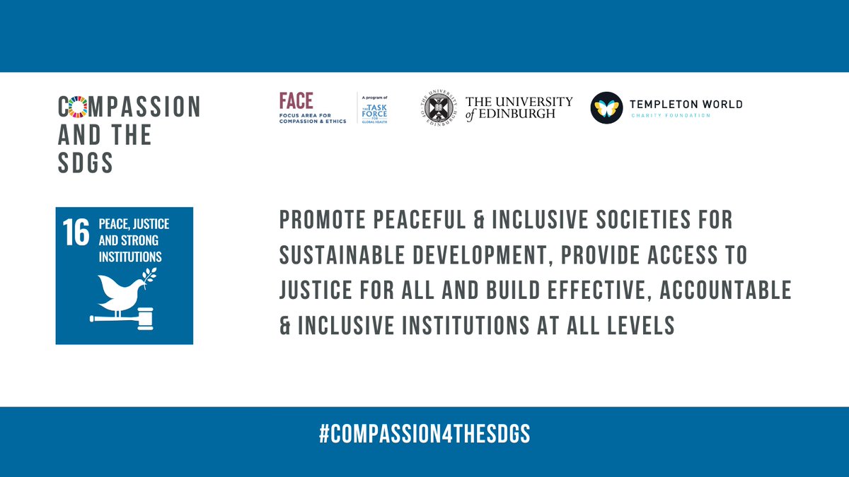 On International #PeaceDay, we encourage the world to unite in #compassion and the principle of #commonhumanity to prevent conflict and sustain peace. Check out the 1-pager: bit.ly/compSDG16 #Compassion4theSDGs #GlobalGoals #SDG16