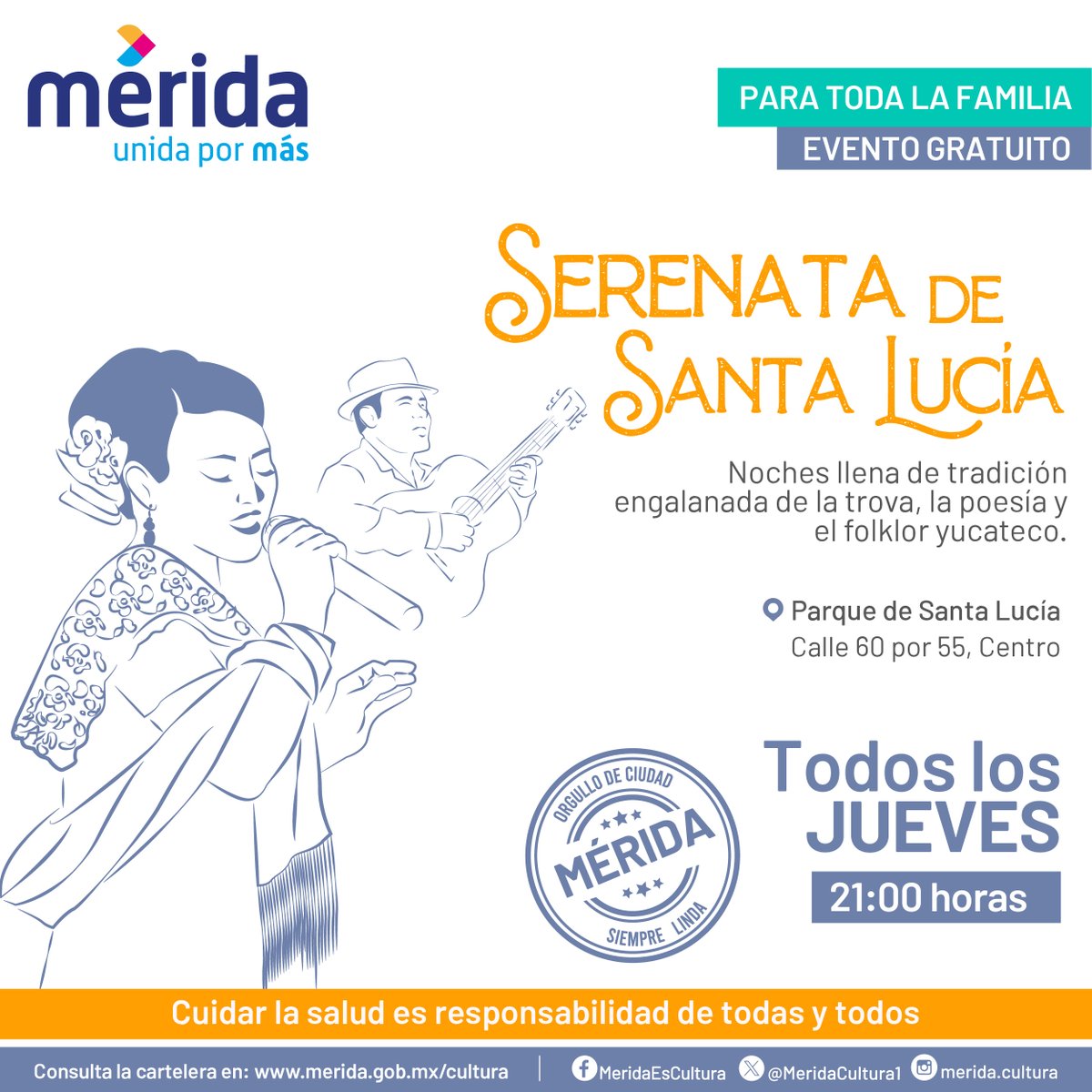 MeridaCultura1's tweet photo. 🎥🎶#Mérida está llena de talento Te dejamos la cartelera de actividades para disfrutar este jueves con la familia y amigos.
Consulta más espectáculos en https://t.co/ogwnDGTK1y #TemporadaOlimpo @RenanBarrera https://t.co/r0qHAkEqea