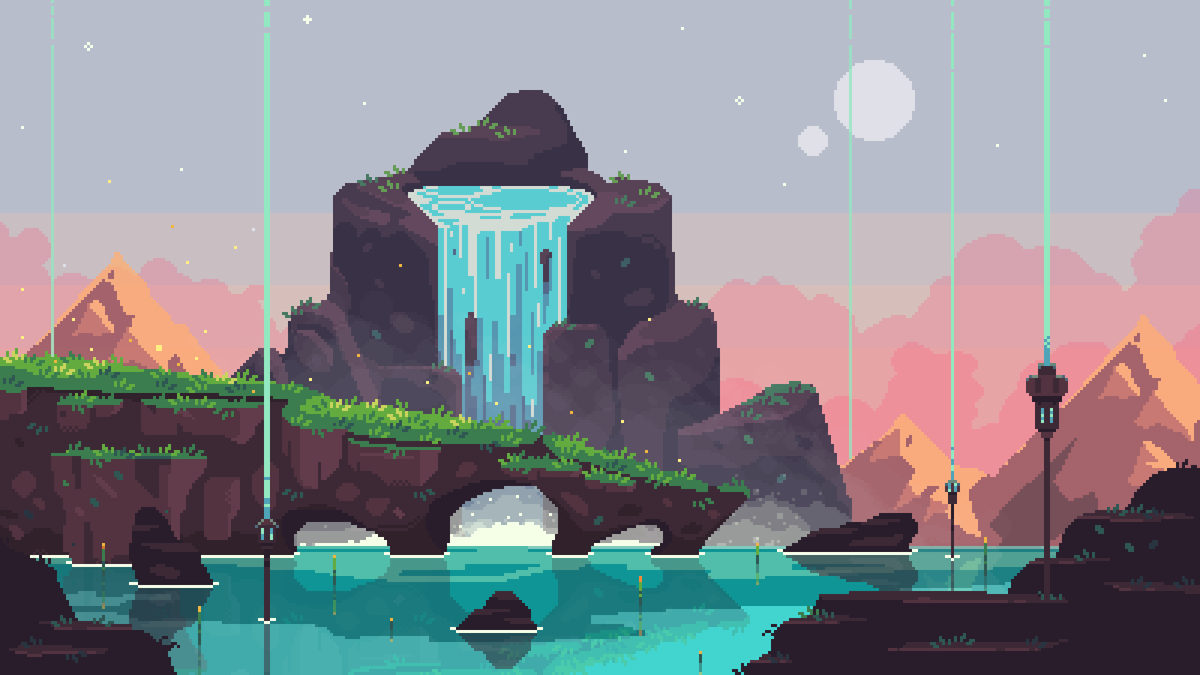ParigrafP's tweet image. WaterFall
#pixelart