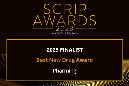 We are delighted to have been shortlisted in two categories for the @Citeline Scrip Awards 2023 for ‘Biotech Company of the Year award' and 'Best New Drug award'! For more information visit: bit.ly/3rrN2BO #shortlist #biopharma #ScripAwards