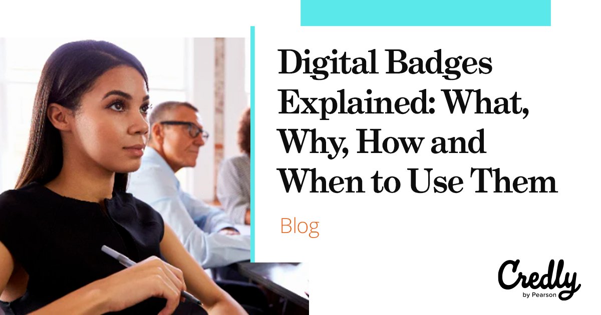 Not sure what a digital badge is? We’ve broken down what, why, how and when to use them in our latest blog: hubs.ly/Q022VwMb0 #digitalcredentials #credentialingprogram #digitalbadge