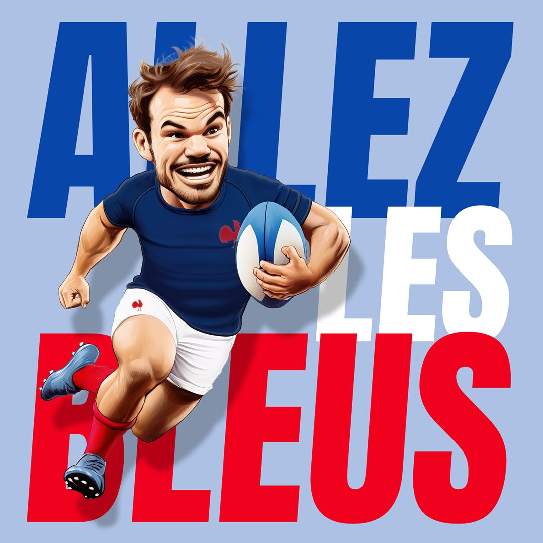 CaricaStars's tweet photo. Go @Dupont9A 💪
France - Namibia #FRAvNAM #RWC2023 #FRANAM #UnisPourUnRêve #XVdeFrance https://t.co/rVgLCG7vid
