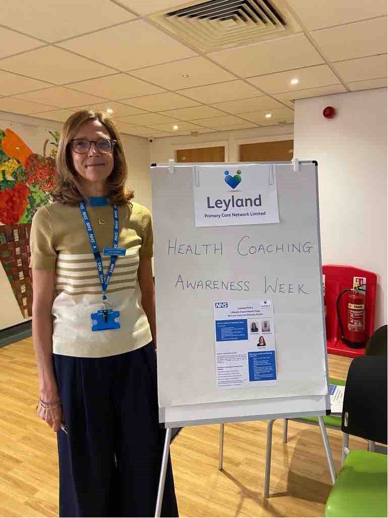 #HealthCoaching 
Meet Karen, our Health and Wellbeing Coach, talking to patients at Eccleston about the benefits of coaching #getresults #improveyourhealth #wellbeingsupport