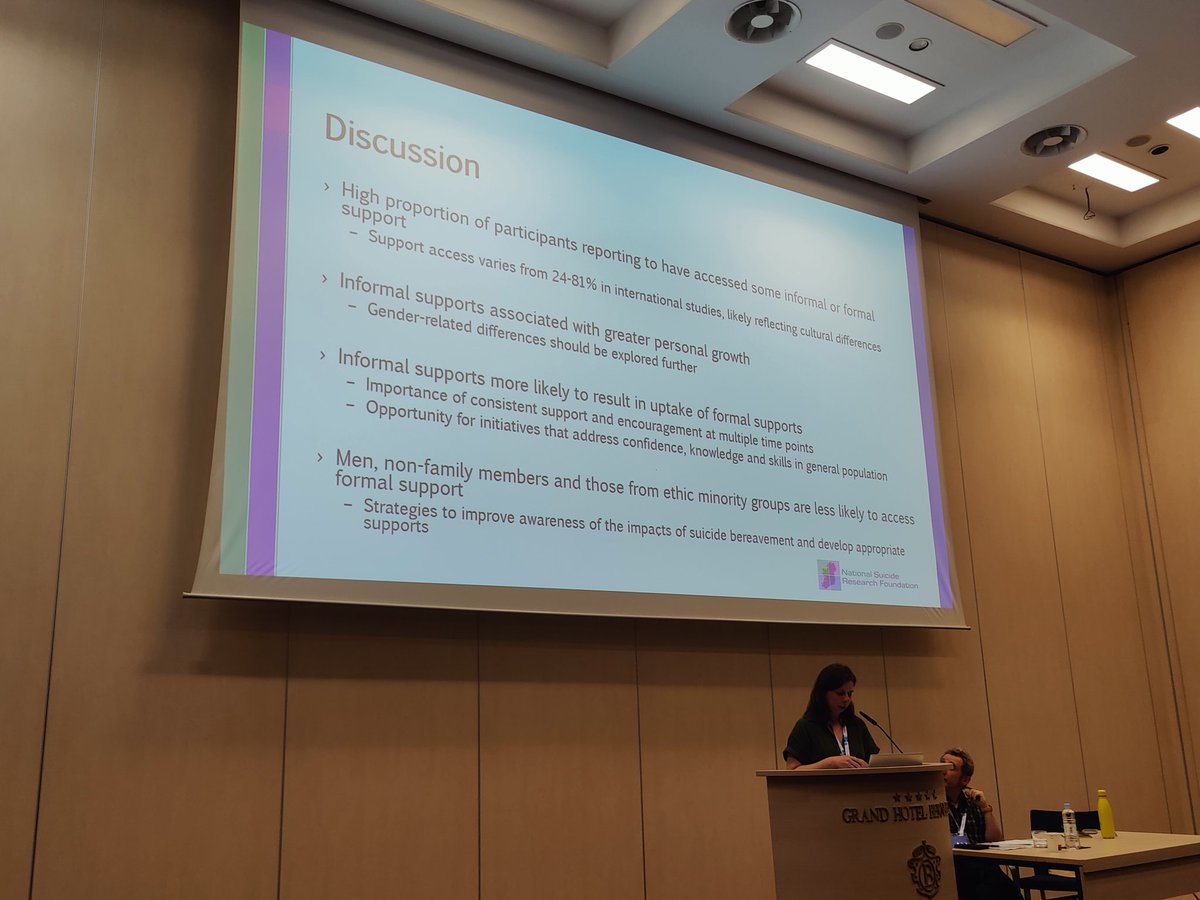 GraceCully (@grace_cully) on Twitter photo <a href="/evegriffin/">Eve griffin</a> presenting findings on the utilisation of postvention supports by adults bereaved by suicide at the #IASPPIRAN2023 symposium on the development and evaluation of support systems and services for people bereaved by suicide <a href="/evegriffin/">Eve griffin</a> presenting findings on the utilisation of postvention supports by adults bereaved by suicide at the #IASPPIRAN2023 symposium on the development and evaluation of support systems and services for people bereaved by suicide