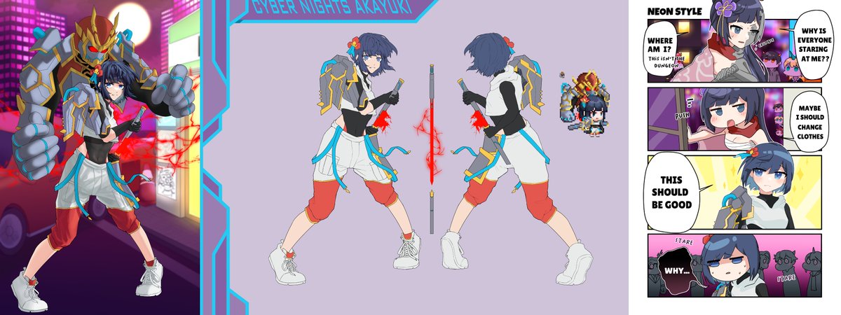 dsa_kamyui's tweet photo. my costume for Guardian Tales Costume Design contest for 2023!!

#guardiantales https://t.co/VXMDnwgaEi