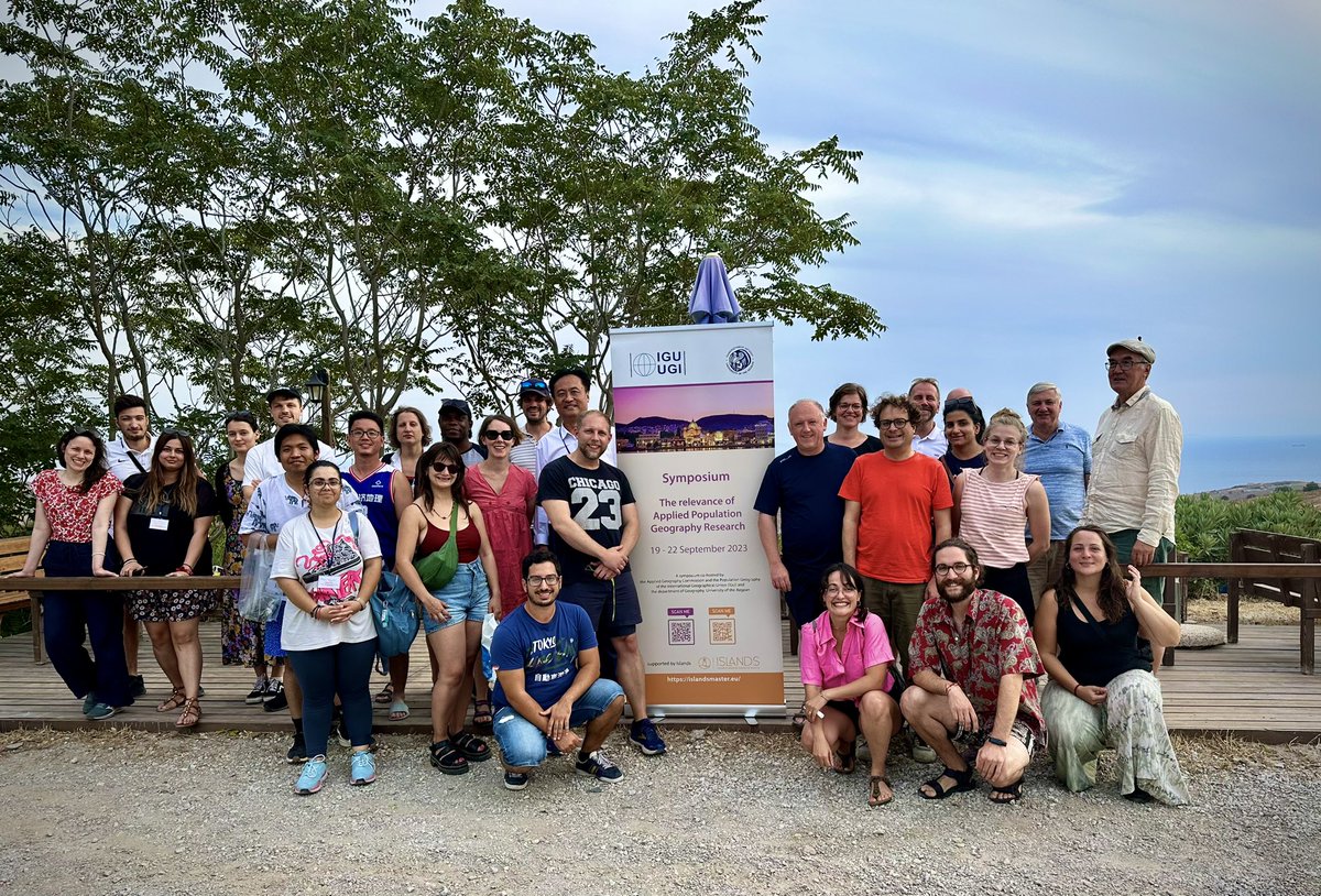 NikLomax's tweet photo. A great day of discussion while exploring  the beautiful island of Lesvos with delegates of the Applied Population Geography Symposium. @IGU_Online_ @UnivAegean #appliedgeography #populationgeography https://t.co/w4uc5vxgVV