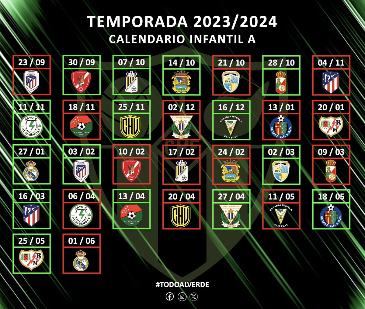 PERISO C.F. (@perisocf) on Twitter photo INFANTIL A | Final de la pretemporada para el equipo de <a href="/carlosdlf7/">Carlos Roa</a> y más que listos para otro año más en SUPERLIGA 💪🏻
¡Preparados que esto empieza! 🔜⚽️🏁
#TODOALVERDE💚🖤 INFANTIL A | Final de la pretemporada para el equipo de <a href="/carlosdlf7/">Carlos Roa</a> y más que listos para otro año más en SUPERLIGA 💪🏻
¡Preparados que esto empieza! 🔜⚽️🏁
#TODOALVERDE💚🖤