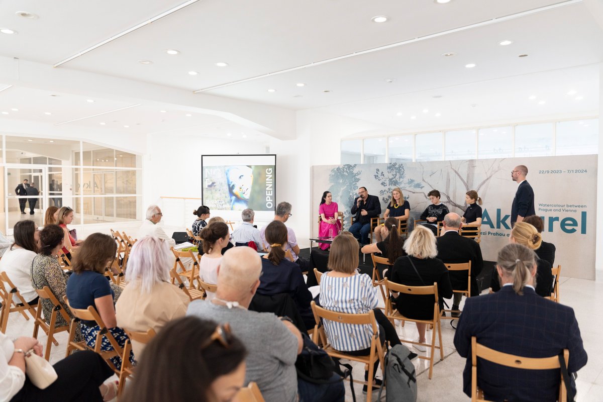 narodnigalerie's tweet photo. Zahajujeme! Opening 2023 jsme odstartovali tiskovou konferencí k novým výstavním projektům a těšíme se na večerní program v rámci veřejné vernisáže od 19:00 ve Veletržním paláci. Foto: Jakub Přecechtěl, NGP @narodnigalerie https://t.co/AeM4NfTe9q