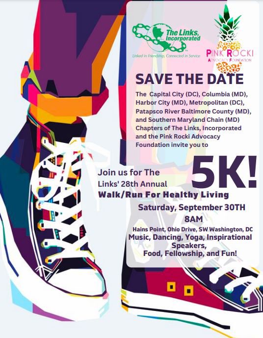 Join <a href="/MetroDCLinksInc/">MetroDCLinks</a> and our sister chapters within the DMV area at our 2023 Walk for Health Living and Wellness Fair on September 30th at 8 a.m. The walk will be immediately followed by a wellness fair from 10 a.m. to 3 p.m. Please register here: dmvlinkedinwellnesswalk.com