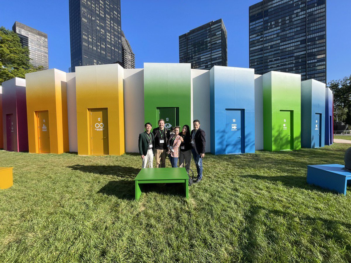 Happening now: with my wonderful friends from the <a href="/CeloOrg/">Celo</a> ecosystem at <a href="/UN/">United Nations</a> thinking about how we all can take action on the SDGs. #ForPeopleForPlanet