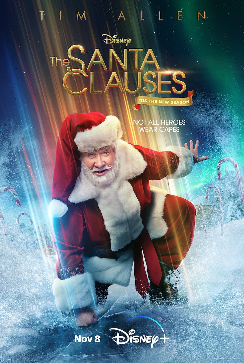 Season two of the Disney+ Original series, “The Santa Clauses,”will debut with a two-episode premiere on Wednesday, November 8, followed by new episodes weekly (@DisneyPlus)