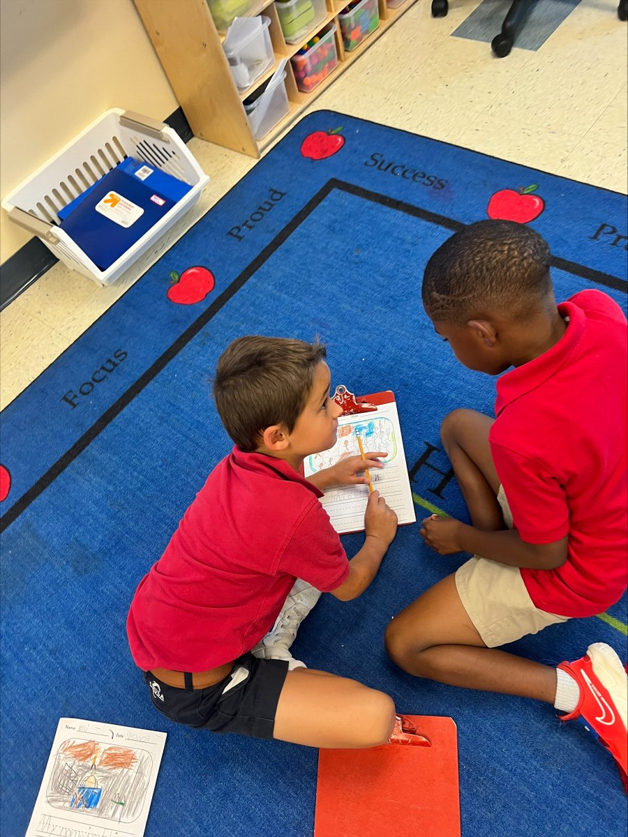MeversEagles's tweet photo. In First Grade, students are working on revising, editing, and publishing a writing piece. Miss Hutchison's class spent their writing workshop working with a partner to revise and edit their sentences. They will get to share and publish their writing piece with a celebration. https://t.co/RbfuDnbqjQ