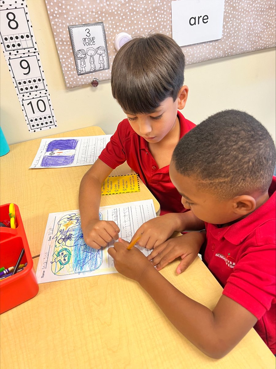 MeversEagles's tweet photo. In First Grade, students are working on revising, editing, and publishing a writing piece. Miss Hutchison's class spent their writing workshop working with a partner to revise and edit their sentences. They will get to share and publish their writing piece with a celebration. https://t.co/RbfuDnbqjQ