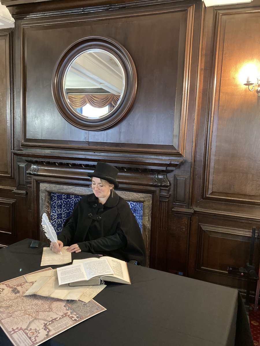 Our team are getting into character for new school assemblies to compliment our next touring exhibition! Our fictional industrialist shares harsh truths from the past!