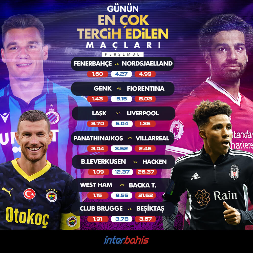 🔥BUGÜNÜN FAVORİ KARŞILAŞMALARI⚽️

📅21 EYLÜL PERŞEMBE
📺Karşılaşmaları İntersporTV'de kesintisiz izleyebilirsiniz. 
 
Hemen Üye Ol 📲 gol.to/interbahis

#interbahis #canlimacizle #Canlibahis #Enyuksekoranlar