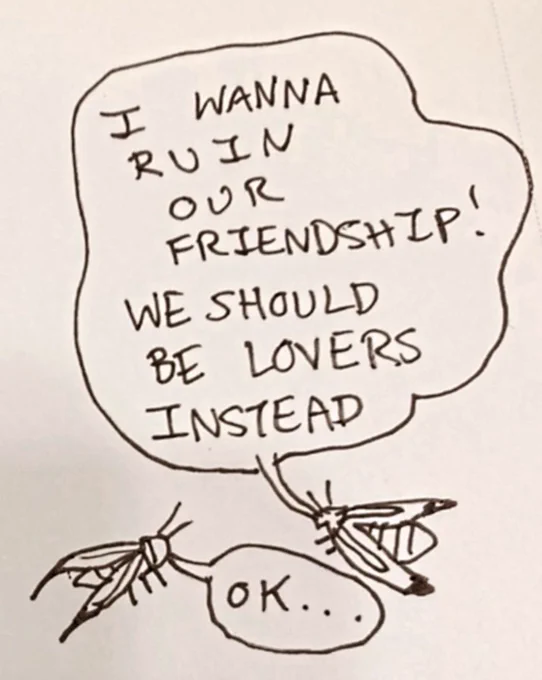 just found this stupid little drawing from the depths of my sketchbook 