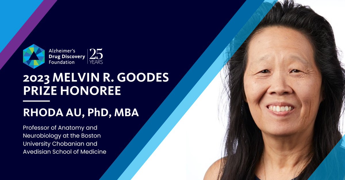 neurametrix's tweet image. Congratulations to Dr. Rhoda Au, PhD, MBA, Prof of Neurobiology at @BUMedicine for being awarded the 2023 Melvin R. Goodes Prize for her pioneering work with #DigitalBiomarkers for #Alzheimers! By @TheADDF alzdiscovery.org/news-room/anno…  #NeuraMetrix #TypingCadence