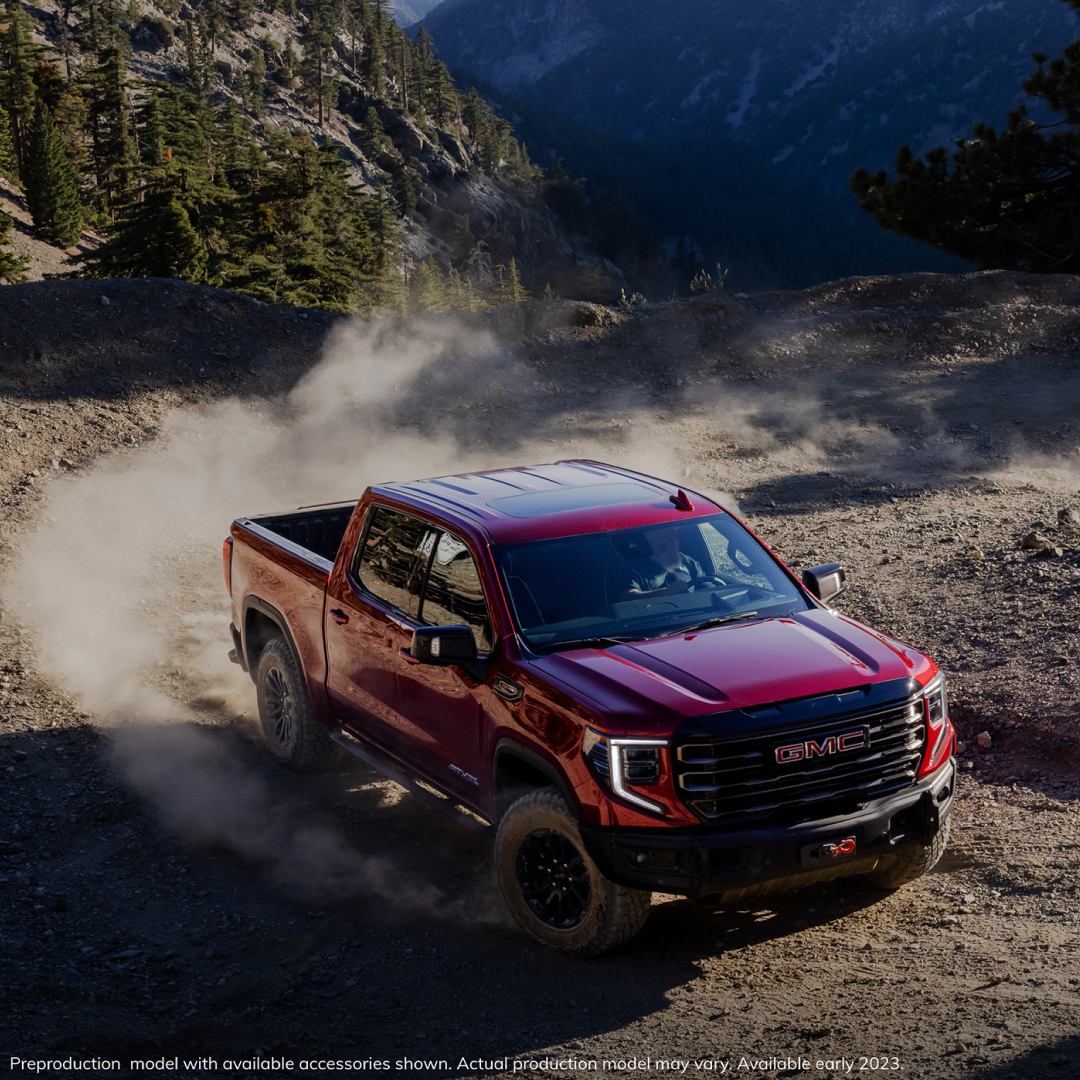 Elevate your off-road game with the GMC Sierra AT4X. 🌟 Unmatched power and rugged design meet to conquer any terrain. Ready to dominate the wild? 🏞️🚛 #GMCAT4X #OffRoadWarrior