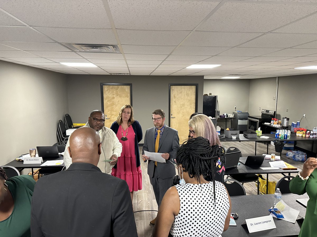 DrMAMyrick's tweet photo. @ECPSchools_NC principals receive a day full of learning from colleagues and district staff: from a conceptual math lesson to CGR data dive https://t.co/UoboacWiOX