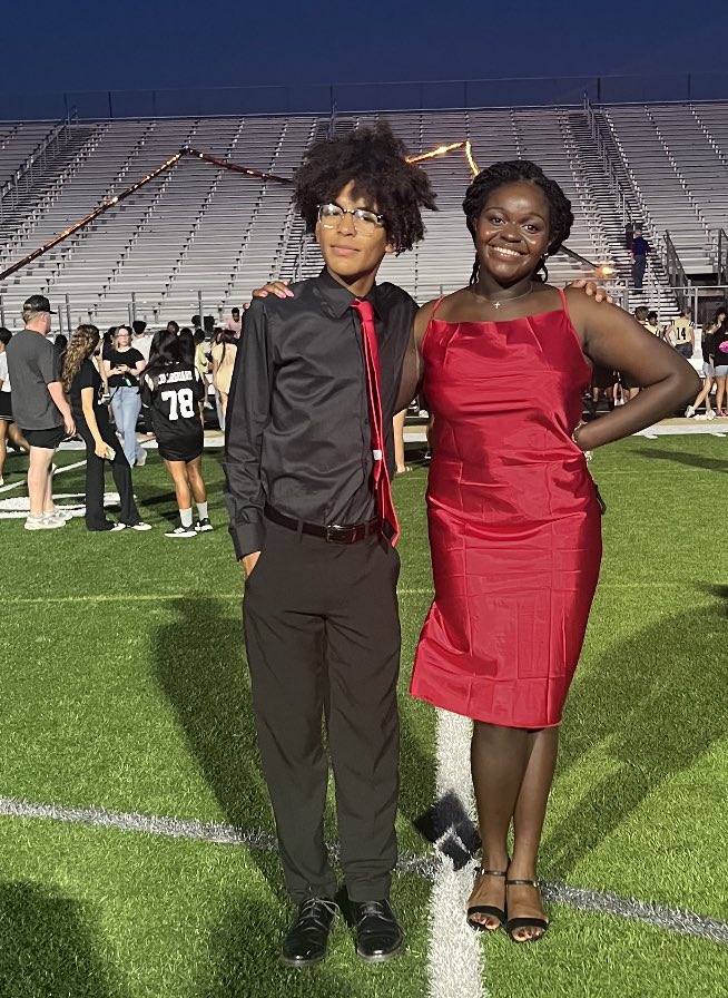 ASeidenberger1's tweet photo. Seguin Texas ACE is Matador Proud of our Youth Development Professionals In Training and current SHS students Danielle Nyame and Kavon Mouton for representing their class in the Homecoming court!   We have our very own ACE Royalty ❤️💛🖤 Thanks for being good role models for ACE https://t.co/0EFYXhw6lc