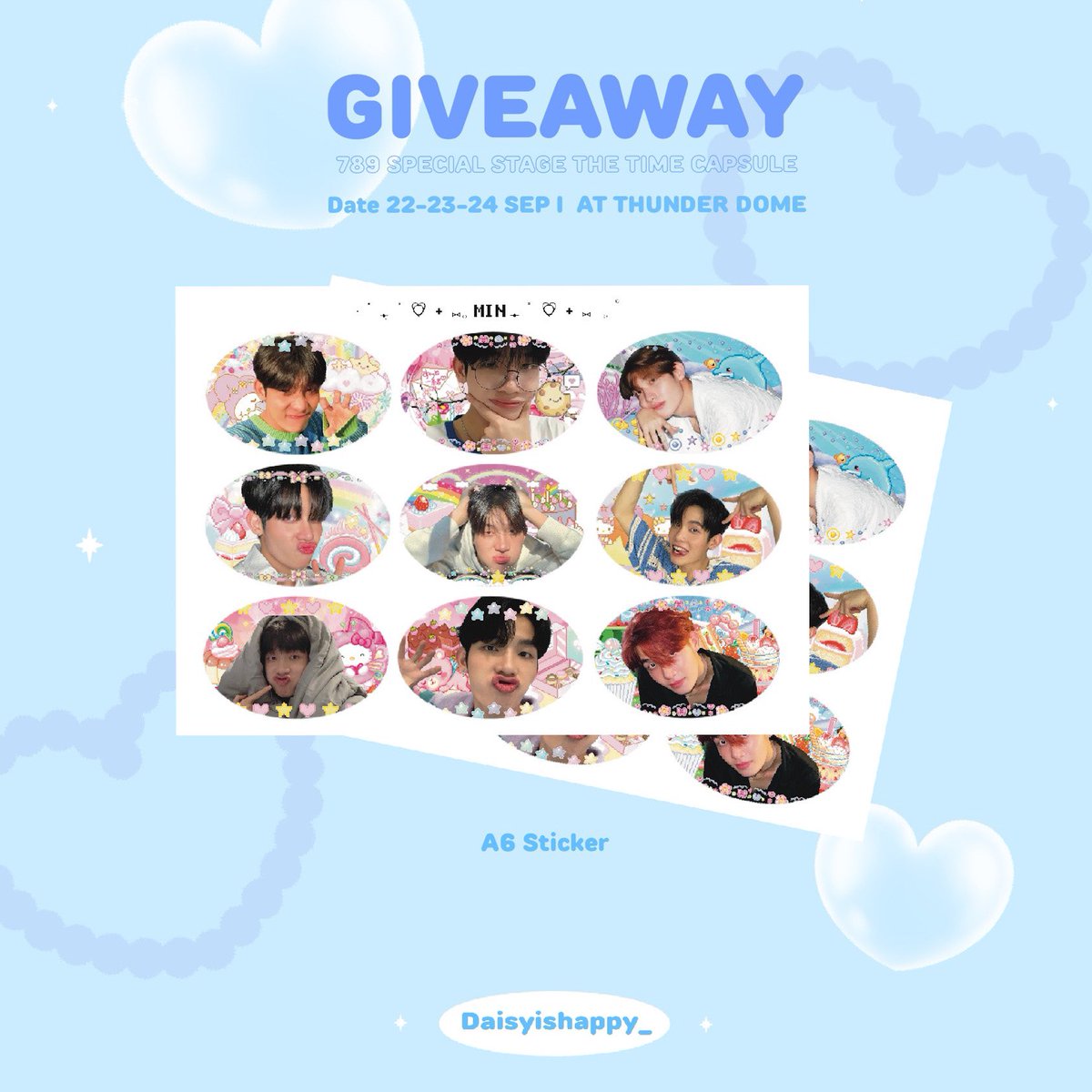 daisyishappy_'s tweet photo. ꒰  Giveaway #789TheTimeCapsule ꒱

✰ date : 22-23-24 sep 
ꔛ location : thunder dome
♡ time : tba

ෆ rt and show this tweet ෆ

#MINthanakrit https://t.co/Qb9rH8gb1e