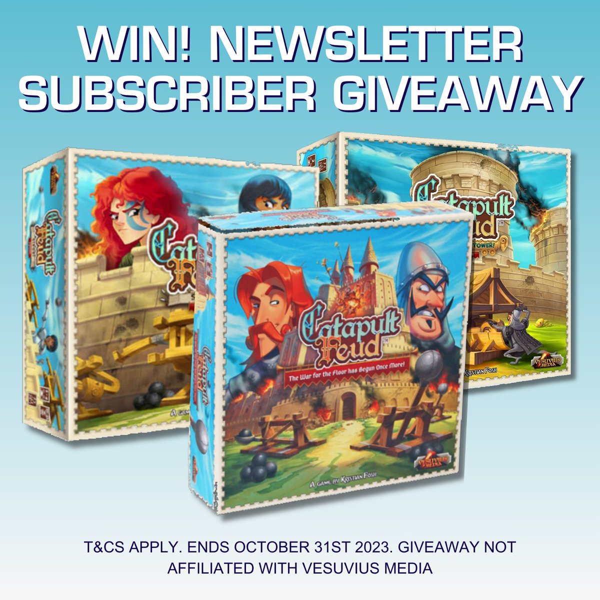 Subscribe to Tabletop Gaming newsletters for a chance to win a copy of Catapult Feud and x2 Expansion Packs (worth over £100 RRP)*. Enter now: ttgami.ng/CFnewsletter-g… *T&Cs apply