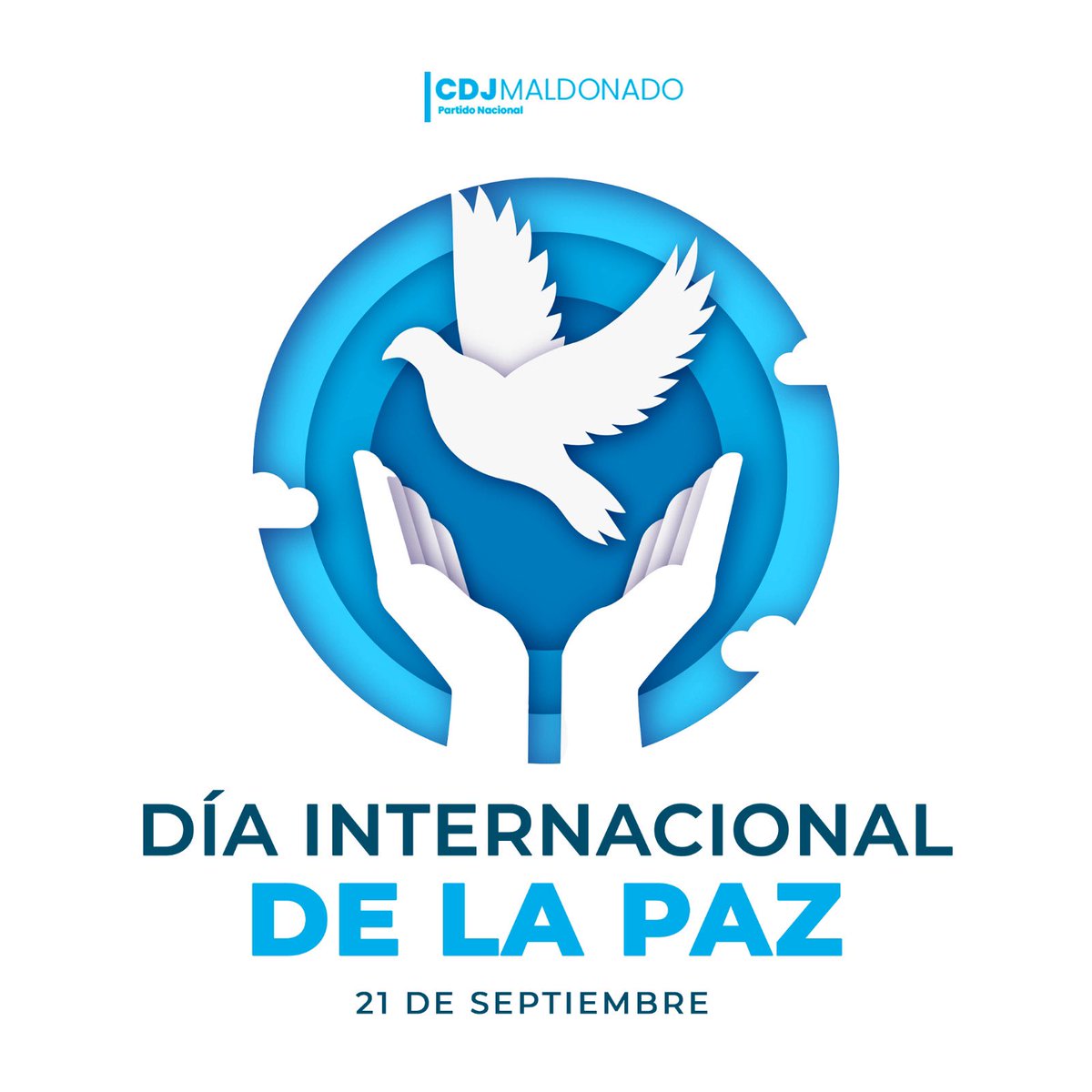 •Unión, Solidaridad y Esperanza:
Nuestra Promesa en el Día de la Paz 🕊️.

#DíaDeLaPaz #JuventudPartidoNacional
#PazYConvivencia #CDJMaldonado