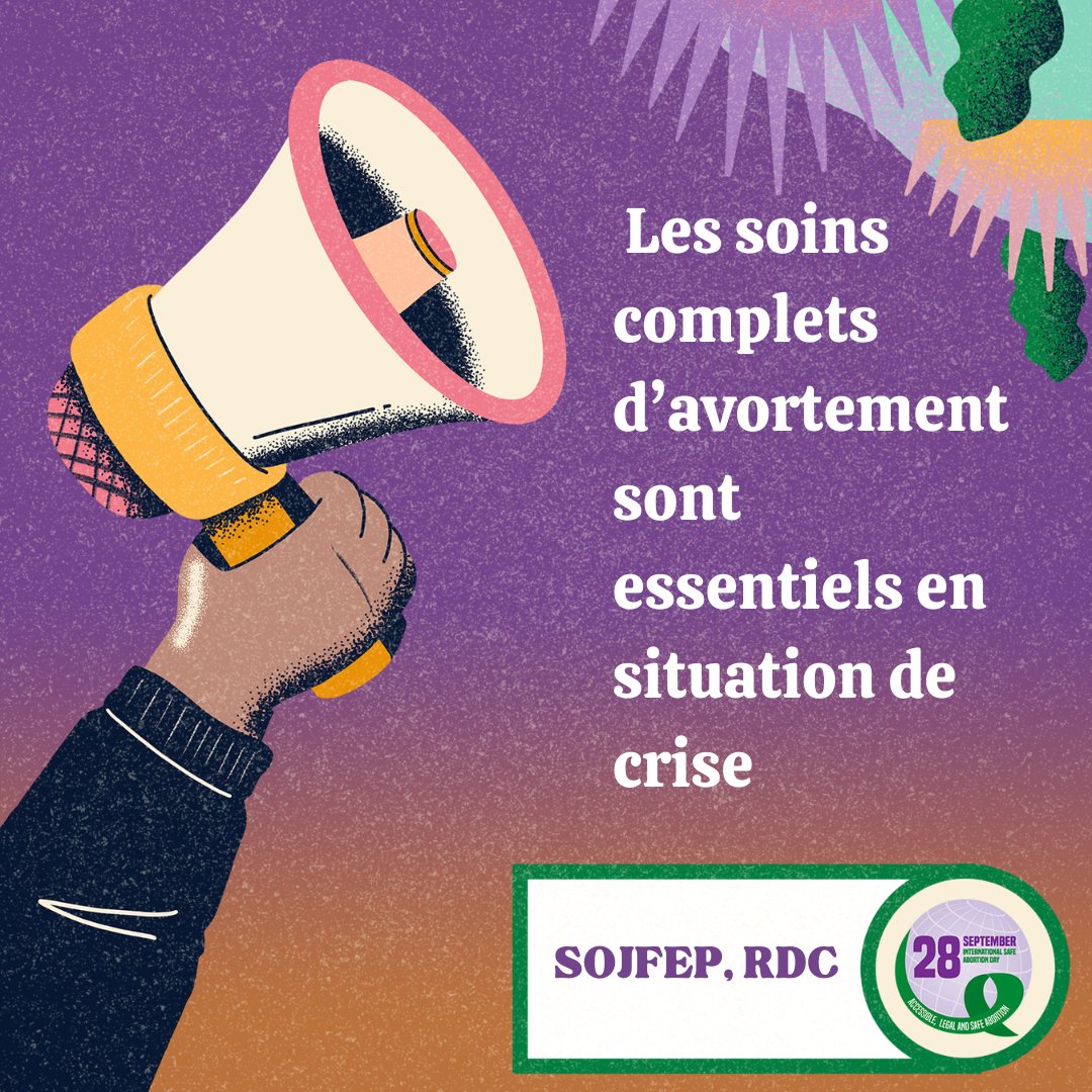SOJFEP's tweet photo. #28september 
#ProtocoledeMaputo Accéder maintenant aux soins complets d'avortement, c'est la réalité que nous voulons!
@WGNRR  @OPTinnovate @IpasOrg @SAAFfund @amplifyfund @CentreOdas @UNFPARDC @IpasRDC @MdM_France @GlobalFundWomen @FRIDAfund  @tunawezacongo @MwanaMpwo https://t.co/QJ7nvskuVa
