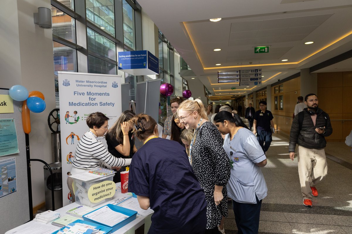 To celebrate World Patient Safety Day #WPSD23, our staff have been sharing key messages, based on the #KnowCheckAsk campaign, on how we can all take an active role in ensuring safe medicine use! @NationalQPS @MaterNursing @MaterQuality