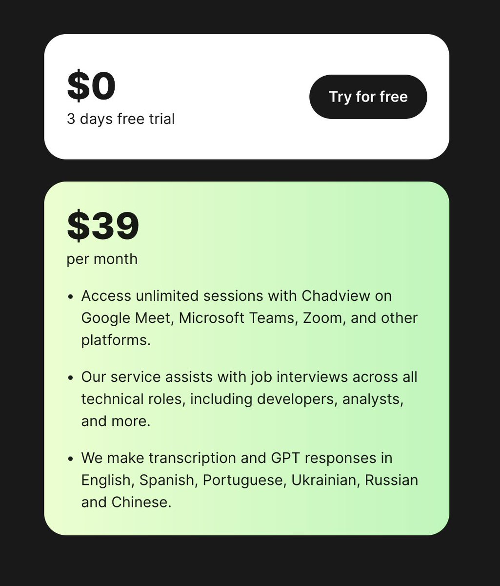 Chadviewcom's tweet photo. Hello everyone, we've updated our pricing policy. All users who currently have an active subscription or trial will continue to enjoy their existing rates until they decide to cancel. https://t.co/1EHlzxSu8Y