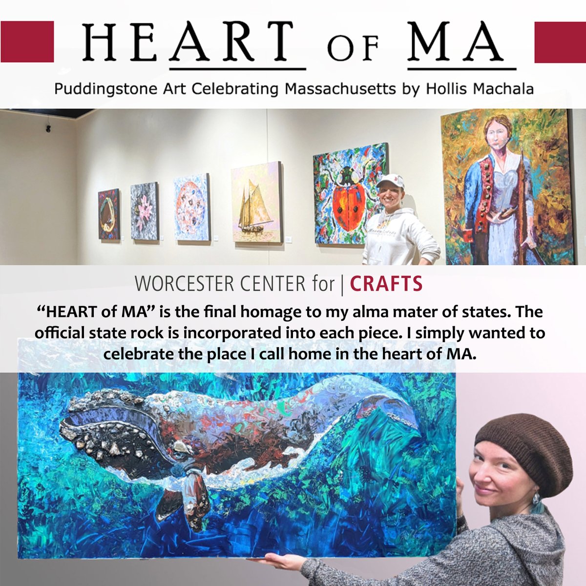 Join us tonight! Opening reception in the Krikorian Gallery 5:30-7:30pm | HEART OF MA works by Hollis Machala