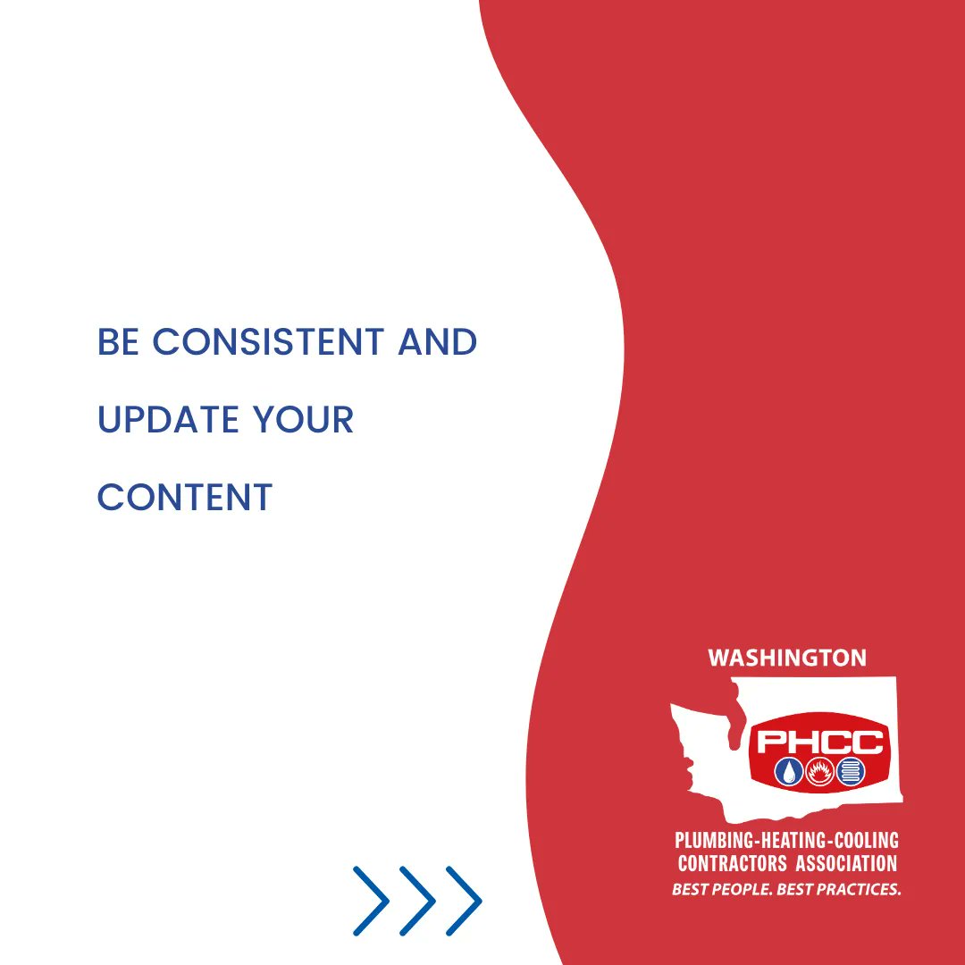 phccwa's tweet photo. As small business owners, it is easy to get caught up in the day-to-day without taking proper time to work on the vision and goals of your business.

Here are a few tips to help increase your user engagement! 

#hvac #plumbing #PHCC #marketingtips https://t.co/LlciCpul1U